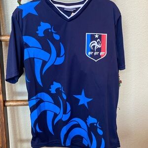 Equipe De France Men’s Short Sleeve Soccer Futbol Jersey 2011, L